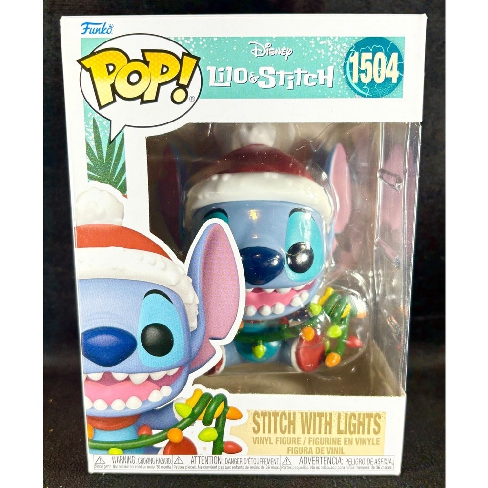 Funko Pop Stitch with Lights #1504, Lilo and Stitch, Disney, In Box, Christmas